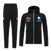 Chaqueta De Entrenamiento Con Capucha SSC Napoli 2022-23 Negra - Hombre